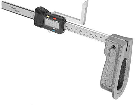 Jauge de Hauteur Numérique 0-150mm, Jauge de Profondeur d'Ouverture de Hauteur de Précision Numérique en Plastique d'Ingénierie, avec Bouton de Réinitialisation, avec Base en Acier Inoxydable
