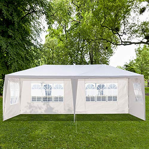 Outvita Outdoor Party Tent, Patio Canopy Tent Gazebo with Removable Sidewalls Instant Event Tent for Cater Events Wedding Birthday Pavilion Beach BBQ (10'x20')