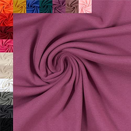 Generisch Swafing Vanessa Baumwolljersey unifarben Coupon (beere, 0,5m) (933)