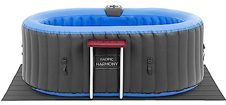 Uniprodo UNI_Pools_21 - Vasca idromassaggio gonfiabile, 2 persone, 100 ugelli, 550 l, con coperchio