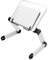 QWORK® Supporto per libri regolabile, supporto per lettura in lega di alluminio, leggio libri da letto, supporto per libri di cucina, pieghevole, bianco