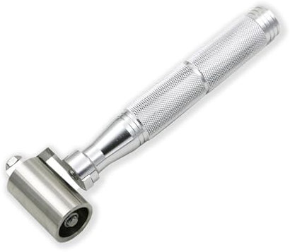 34mm Rouleau de Pression à Main, Rouleau de couture plat en inoxydable, Acier Outil de Rouleau, Rouleau de Pression Plat, Rouleau de Pression à Main pour Joint de Bord du Papier Peint