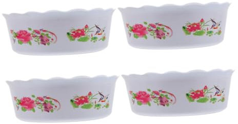 Toddmomy 4pezzi Vaso Da Fiori in Plastica Per Narcisi Fioriera Per Piante Acquatiche Ciotola Contenitore Vaso Per Piantagione Fioriera Da Balcone