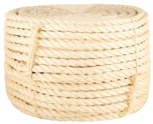 Genérico Cuerda 100% sisal 16 mm 25 m,Bricolaje,Accesorios de Bricolaje,Cadenas, Alambre y Cuerda,Sogas y Cuerdas metálicas-155034