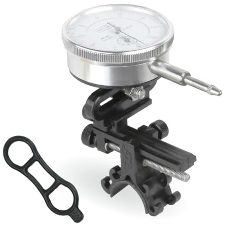 NINMORTH Supporto per ruota di bicicletta con indicatore percentuale, riparazione in ABS per la regolazione dei cerchi anteriore e posteriore, calibro di tensione dei raggi montato sul telaio leggero
