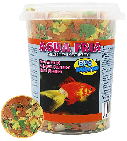 BPS Alimento Completo para Peces Agua Fría Equilibrada para Peces Ornamentales de Acuario (160g, Alimento Completo) BPS-4091