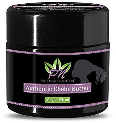 Chebe Hair Butter 120g Made with Raw Shea Butter, Natural Hair Oils & Chebe Powder | Hair Growth Retention Cream for Split Ends Afro Hair Butter Products for All Hair Types by Priddyfair Nutrition