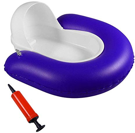 Padella per casa, Ospedale e Viaggi - Orinatoio con Padella Gonfiabile per Anziani, paralisi e allettati - Toilette Portatile sul Comodino con Pompa ad Aria