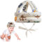 Casque Protection Bebe, Casque de Sécurité Bébé, Protection Tête Réglable, Coton Respirant, Anti-Choc - 0 à 3 Ans - pour Enfant Garçon Fille Apprendre à Ramper et à Marcher