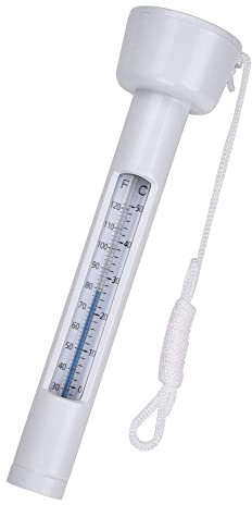 Elyseesene Pool Thermometre Flottant, Résistant aux Chocs Thermometre de Piscine avec Une Corde, Thermomètre pour Tous Les & piscines, spas, Hot Tubs, Aquariums & Les Étangs du Poisson