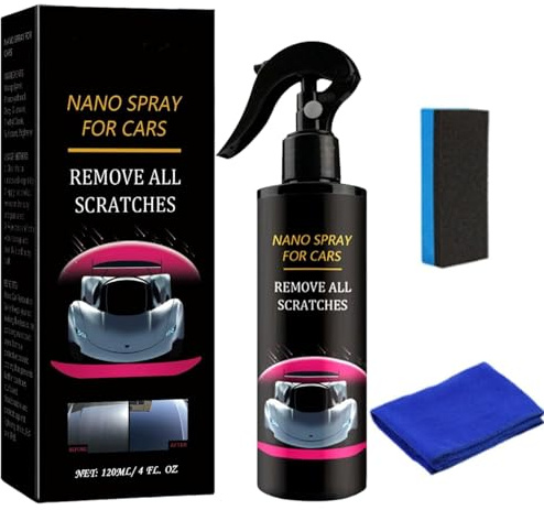 Car Scratch Quick Repair Nano Spray,Removedor de Arañazos para Vehículos,Instant Invisible Scratch Remover,Spray Pulidor Reparador de Arañazos Rápidos, Protección Duradera, Todos los Coches y Superfic