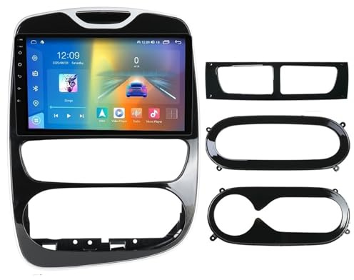 Android 13 2 DIN-bilradio för Clio 4 BH98 KH98 (2012-2018) - mediaspelare med 9-tums pekskärm, Bluetooth 5.0, FM, RDS, Dab+, GPS, Wi-FI, handsfree kit