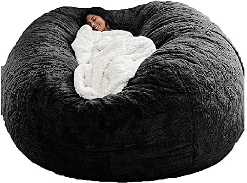 Puff Poltrona a Sacco Fodera per Pouf a Sacco da Esterno Puff Bean Bag Chair XXL Senza Imbottitura Gigante in Tessuto per Adulti Bambini, Pouf da Soggiorno, Grande Poltrona Copertura