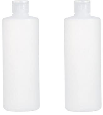 ericotry 2Pcs Clear Empty Plastic Soft Tube Squeeze Bottle Cosmetic Toiletries Storage Containers with Flip Cover for Toner Lotion Shower Gel Shampoo (400ml)