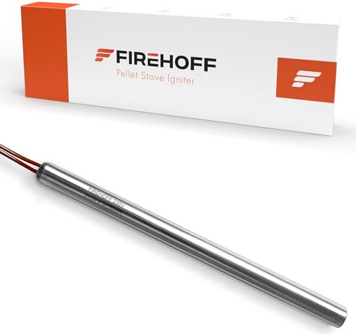 Candela di accensione per stufa a pellet, 300 W, 155 mm, diametro 9,9 mm, filettatura 3/8 con connettore rapido, garanzia 2 anni