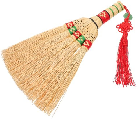 Cabilock Bed Sweeping Corn Broom and Hand Broom Design for Home Cleaning and Desktop Dusting Made of Woven Material Short Handle for