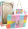 Coolden for Samsung Galaxy Tab A9 Plus Case for Kids Girls with Butterfly Stand Screen Protector Shoulder Strap Dolls Pencil Holder Rugged Protective Case for Samsung A9 Plus Tablet Case 11'' 2023