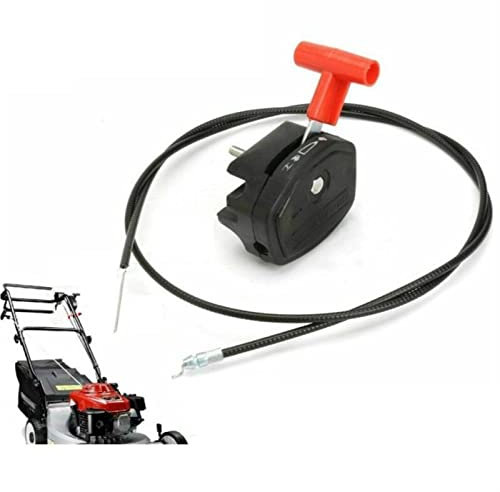 JINFOLI 142 cm Rasenmäher-Gaszugschalter-Steuerung, Gartenmaschine, passend for Gaszug, Rasenmäher-Steuerschalter, Hebelgriff-Set Steuerung des Gaszugschalters