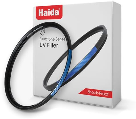 Haida Bluestone Shock-Proof Multi-Coated UV Filter Tempered Optical Glass Wide Angle Ultraviolet Clear Protective Waterproof Scratch Resistant Filter (62mm)