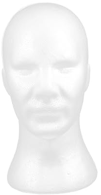 IMIKEYA Support Tête De Mannequin En Mousse Pour Affichage - Support De Lunettes Et Casque - Modèle De Tête En Pour Maquillage Et Chapeaux Accessoire De Coiffure Multifonctionnel