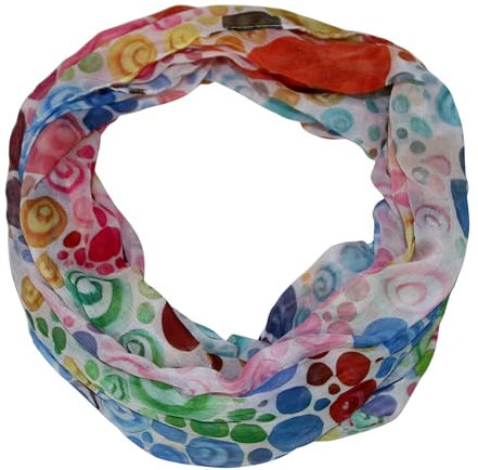 beybey® Trance Edition Damen Seide Loop Schal in herrlichen Farben - ein Seidenschal zum Verlieben (bunt)