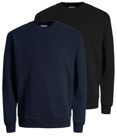JACK & JONES herr Pullover-tröja Jjebasic Knit Crew Neck Noos