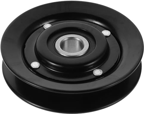 STOBAZA Polea Tensora de Correa para Compresor de Aire Acondicionado de Coche, Tensor de Ranura Plana de Metal, Repuesto para Sistema de Aire Acondicionado Automotor, Compatible