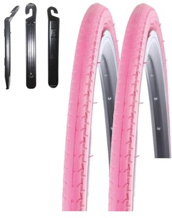 2 x Kenda 28 Kontender K-196 Rennradreifen in Pink 26-622 (28 x 1,10) inkl. maxxi4you Reifenheber