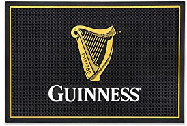 Guinness Bar und Spill Matte für Arbeitsplatten | Irische Gummi-Barmatte für Tropfen mit Guinness Harp Logo | Professionelle Bar Service Matte mit Guinness Bier, 45,7 x 30,5 cm kompatibel
