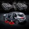 OvO-TnT 2 Pcs LED Logo Autotür Licht, HD Türbeleuchtung Logo Projektor, Universal Drahtlose Autotür Logo Licht Projektor, Einstiegsbeleuchtung für Autotür, Beste Personalisierte Geschenke (C)