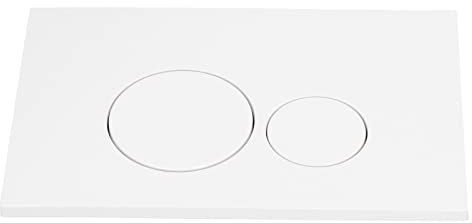 Plaque de Chasse D'actionneur, Bouton de Chasse D'eau Mural à Double Chasse avec Colonnes Dissimulées pour Réservoirs Dissimulés, Panneau de Réservoir D'eau en ABS de Conception Simple, Panneau de Bou