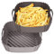 GINOYA 8 Inch Silicone Air Fryer Liners for Ninja AF140UK AF180UK, 2pcs Square Air Fryer Accessories for Ninja Speedi 5.7L & Pro Max 4.7l/6.2L, COSORI 4.7L/5.5L(inner size 18cm)