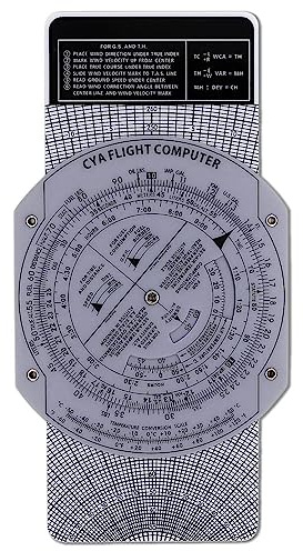 Elqubkan Ordinateur de vol E6B Traceur d'aviation Règle de calcul circulaire utilisée pour l'entraînement au vol d'aviation, l'entraînement de pilotes, les stages