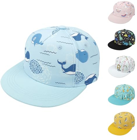 QIYIENDIAN Niños Gorra de Béisbol Ajustable Sombrero Protección Solar Sombreros para el bebé Niñas Niños(Whale1-2Y)