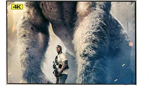 84 inch Fixed Thin Frame Projector Screen - Home Theater Projection Screen, Ambient Light Rejecting, Perfect for Movie Nights and Presentations