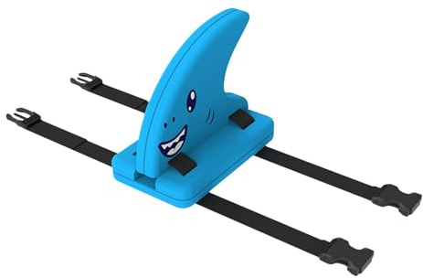 Blue Kid's Shark Fin Back Float Board Shark Fin Swimming Aid Shark Fin Swim Float per bambini Indossabile Allenamento Galleggiante con cintura regolabile Nuoto Pinna di squalo Galleggiante di