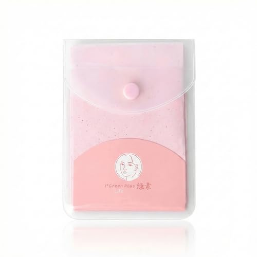Hopzab Portable Oil Blotting Paper for Face Oil Absorbing Sheets Facial Mattifying Papers with Rose Fragrance for Men and Women, Oily Skin Care and Makeup