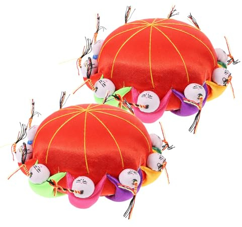 BELLIFFY 2 Pezzi Puntaspilli Vintage Forma di Bambola per Cucito e Patchwork da Cuscini per Aghi Resistente e Organizzato Accessorio Essenziale per Cucito Manuale e Trapuntatura