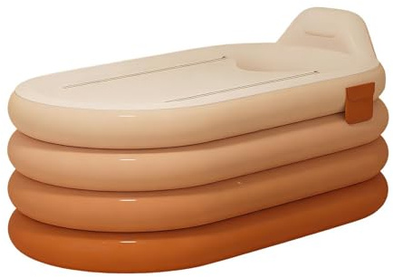 Bañera Hinchable,Cubo Portátil para Lavar el Cuerpo con Bomba de Pie | Bañera Hinchable para Adultos - Para Relajación en Spa, Recuperación en Casa, Hotel, Apartamento, Atletas, Hombres