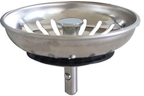 Talea Stainless Steel Kitchen Sink Drain Strainer, Waste Plug For Kitchen Sink, Uk Sink Hole Diameter 83mm