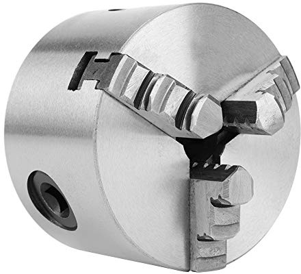 3Inch K11-80 Autocentrante a 3 Ganasce, Chuck K11-80 Mandrino del Tornio in Metallo Mandrino del Tornio con Accessorio per Tornio a Ganasce Extra