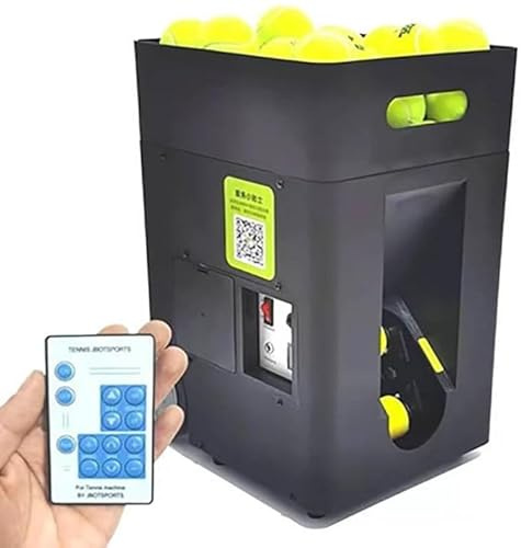 ZHPPED Machine à balles de Tennis – Lanceur Automatique de balles de Tennis pour l'entraînement et la Pratique, Exercices préprogrammés et personnalisés, contrôle à Distance et par Application