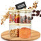 Dalena Home® Set di 4 Barattoli di Vetro con Coperchio robusto Vetro Borosilicato + Etichette (4x 1000ml) Contenitore Ermetico per Alimenti - Contenitori per Pasta