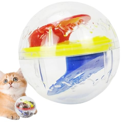 Giocattolo da sfera per dog trattare, trattare la palla da alimentazione del distributore | Cucciolo di gattino giocattolo da giocattolo automatico - Lo sviluppo intellettuale riduce la noia interna p