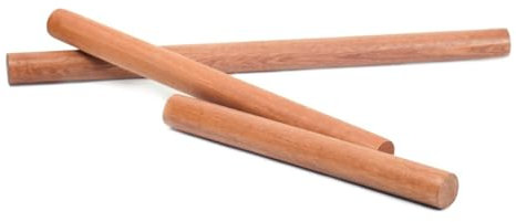 Ebenholts Kavel Hem Massivt trä Non-Stick pulverdeg Pins Träkavel /69(30 * 3)