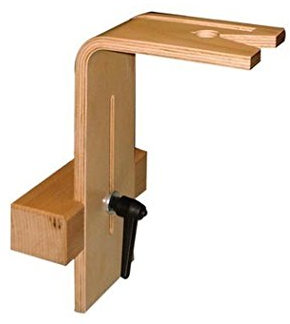 GM Laubsägetischchen mit Spannklotz aus Rotbuchenholz, Laubsägetisch Laubsägeunterlage aus Holz GM- Qualität