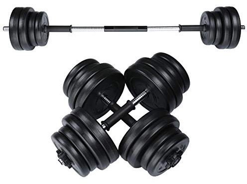 RIP X 30kg Adjustable Dumbbell Barbell Weight Set in Chrome with Bar Joiner Included