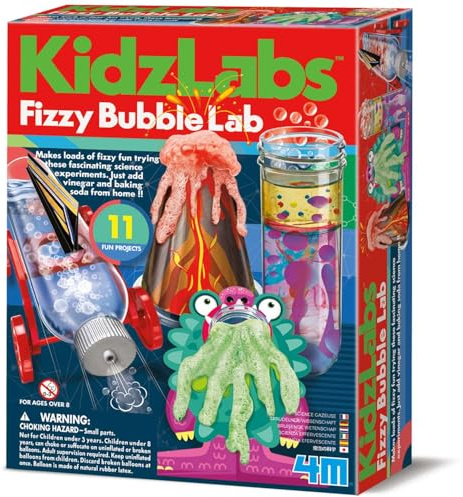 4M KidzLabs – bubblande vetenskapsset för barn – experiment med bakpulver och vinäger