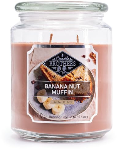 Vela aromática Candle Brothers, vela en vaso, 2 mechas, 510 g, 100 horas de duración, vela para crear ambiente
