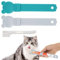 NQEUEPN 2pcs Cat Strip Feeders, Cute Cat Strip Squeeze Spoon with Canned Scoop Kitten Lickable Snack Spoon Versatile Cat Puree Spoon Innovative Cat Snack Strip Spoon for Dogs and Cats(Blue, Gray)